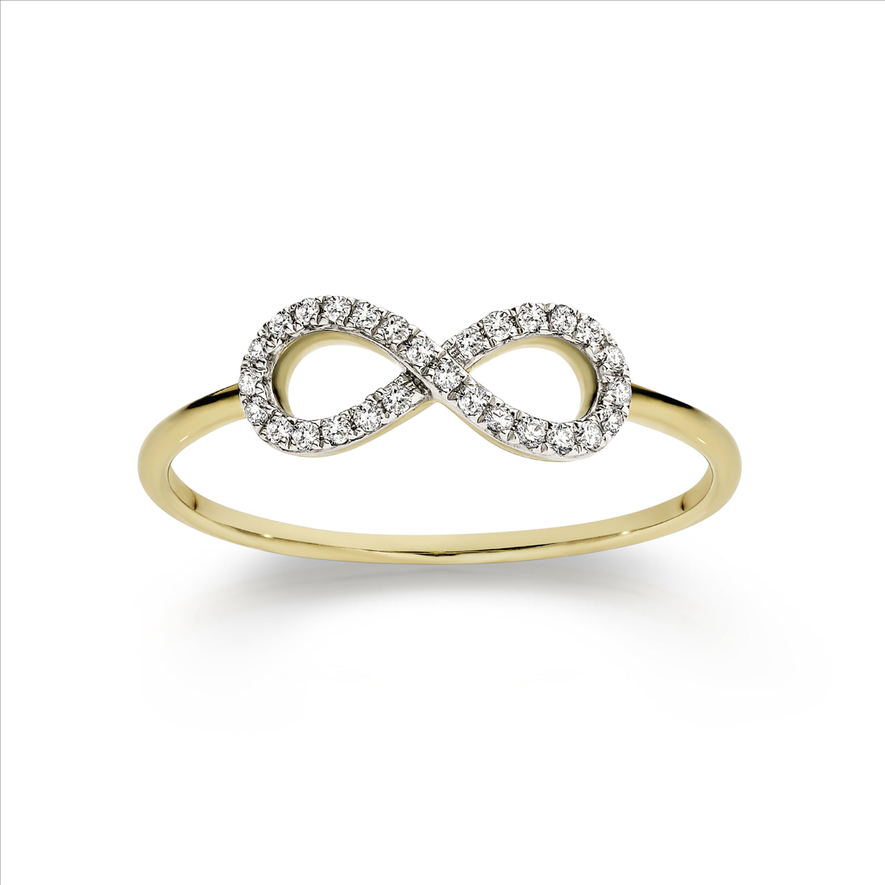Diamond Infinity Gold Ring