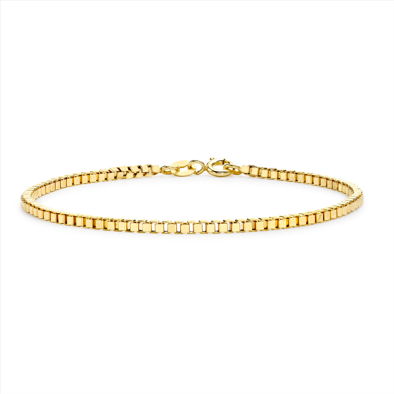 Gold hollow Box Chain Bracelet