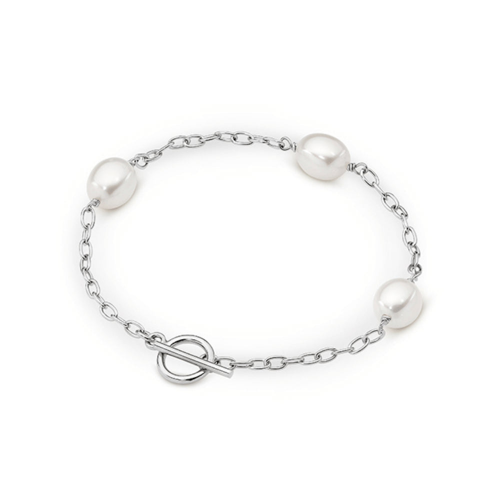 The Lock and Key Pearl Bracelet