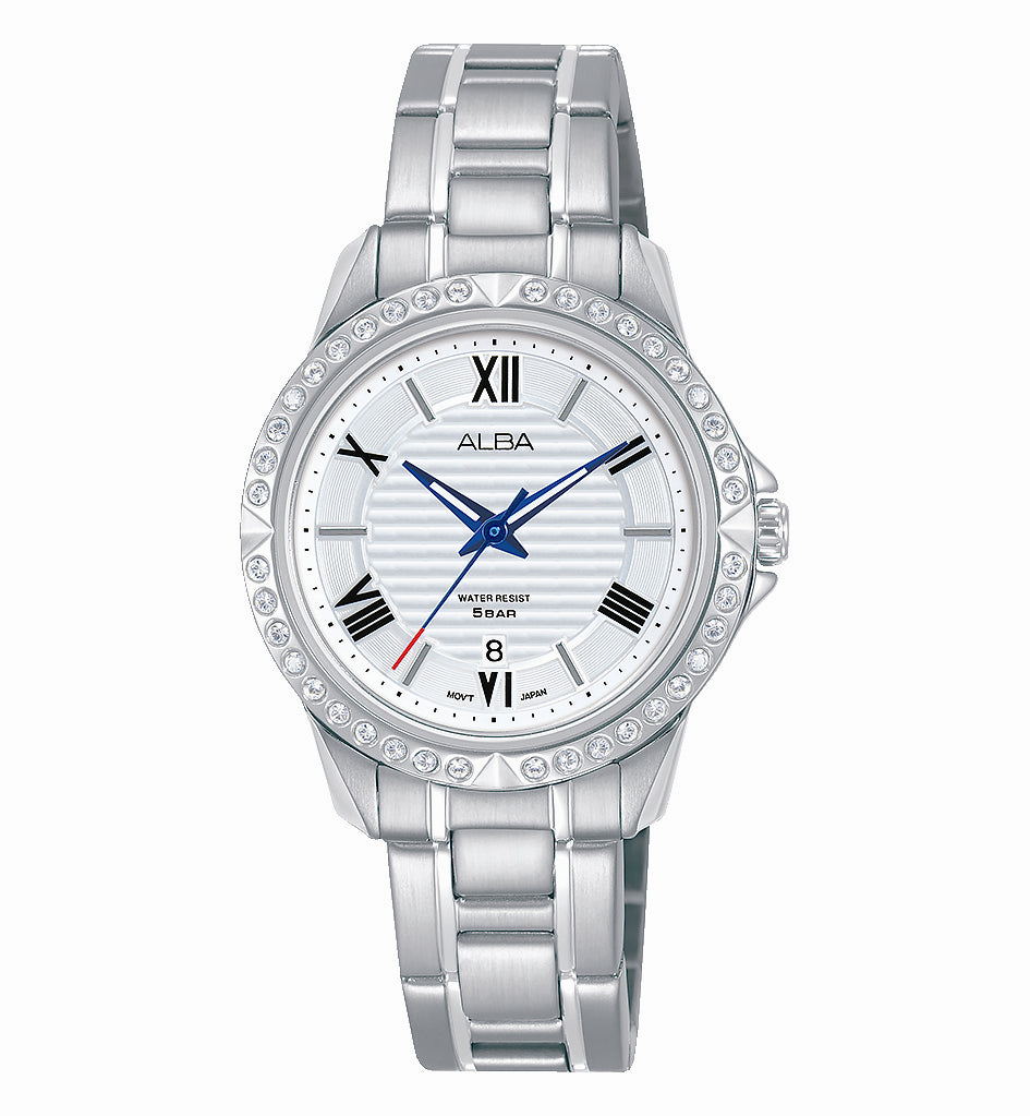 ALBA by Seiko Prestige Ladies Silver Watch AH7X01X1