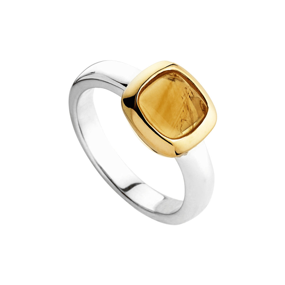 Aura Two-tone Citrine Ring Large R6902L