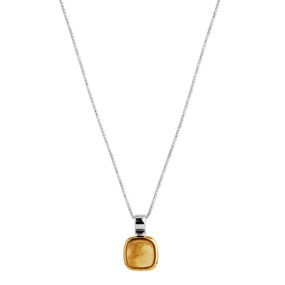 Aura Two-Tone Citrine Necklace N6902