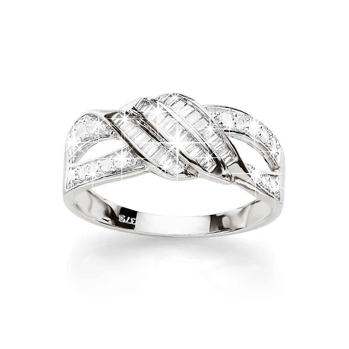 Diamond Baguette White Gold Ring