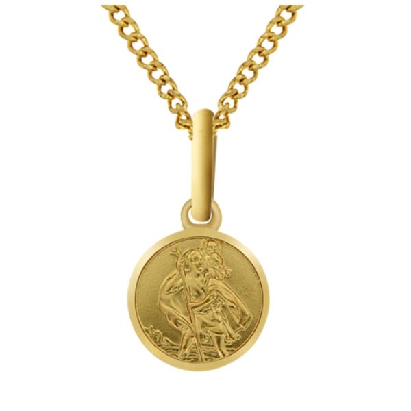 St Christopher Medal 9ct Yellow Gold