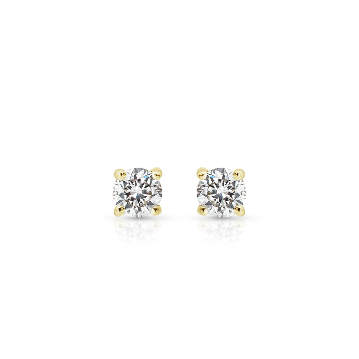Gold Diamond 0.10ct Stud Earrings