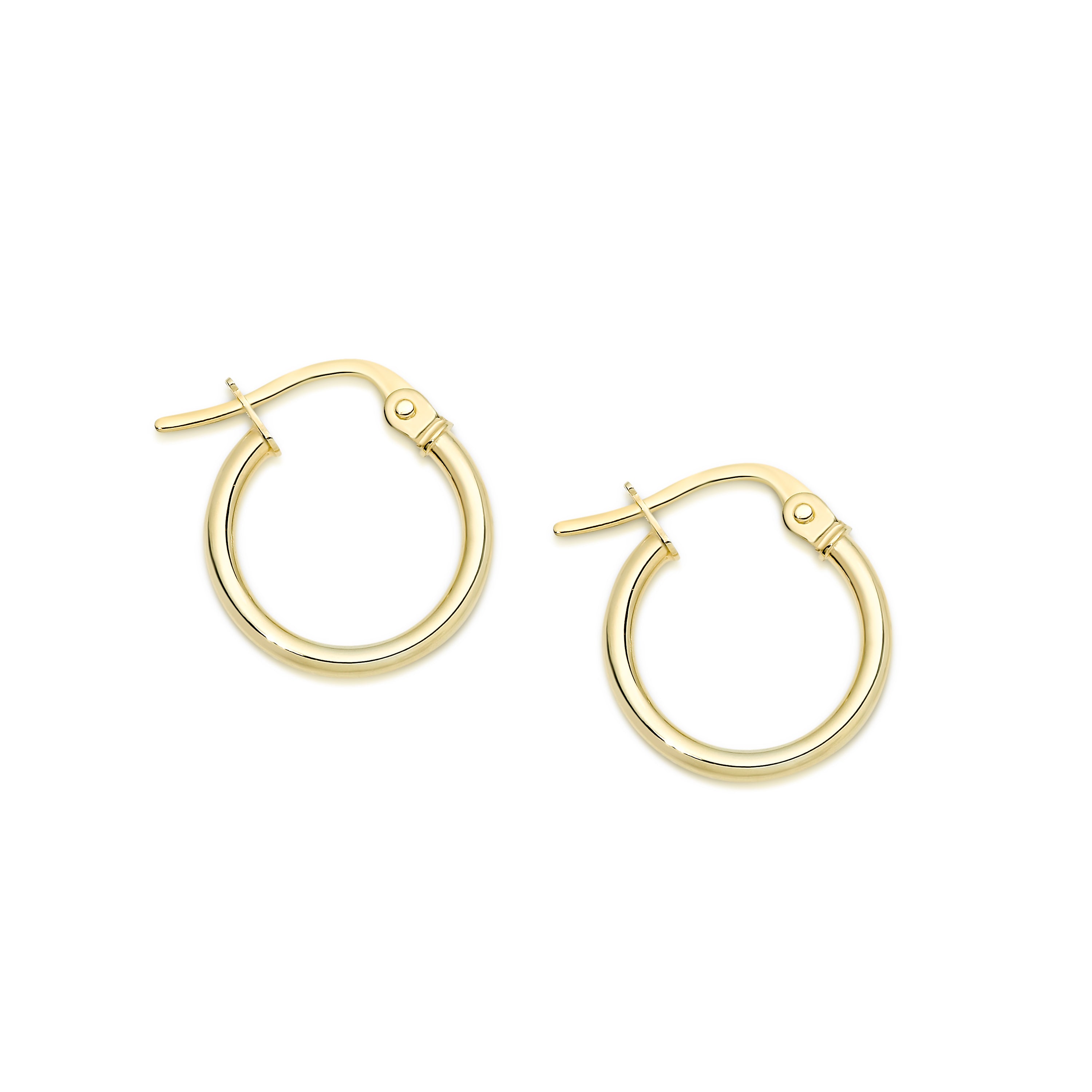 Gold 10mm Hoop Earrings