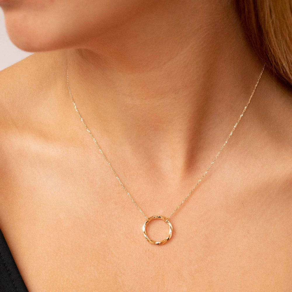 Gold Ring Necklace