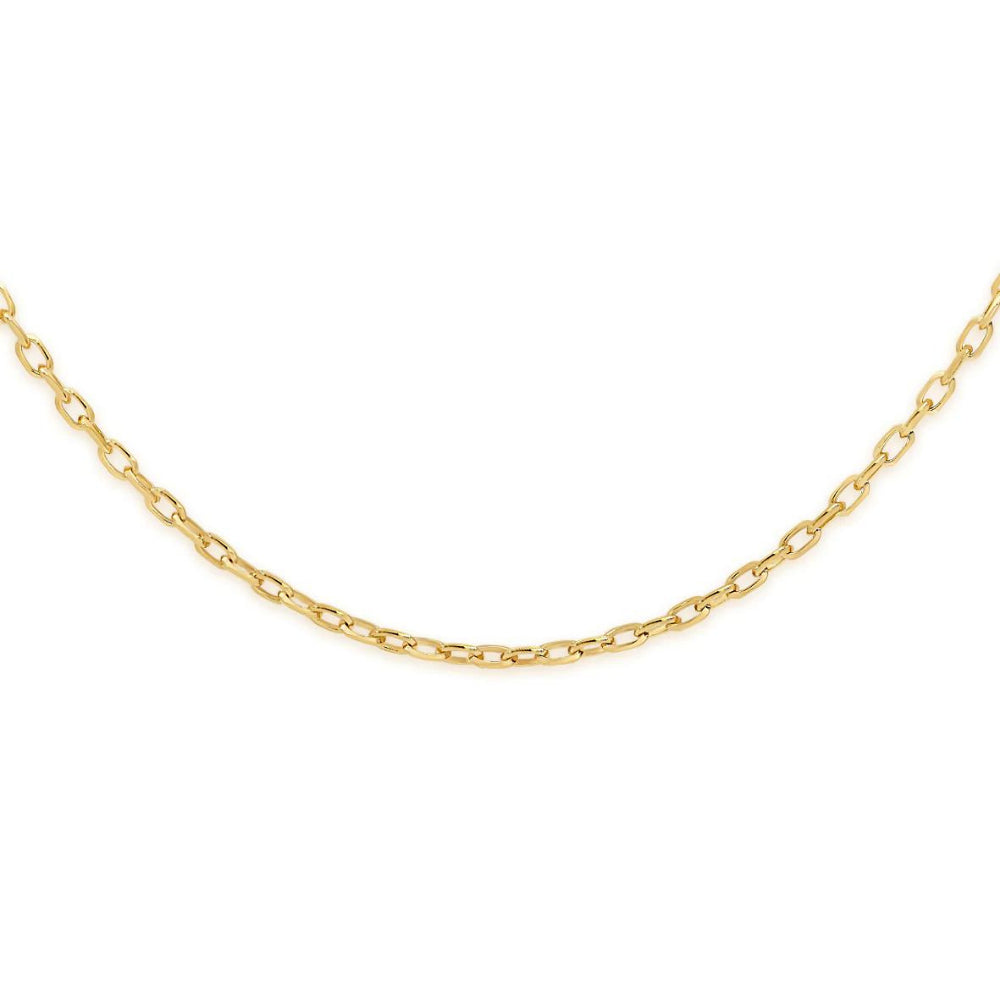 Oval Belcher Chain 50 guage Gold 46cm