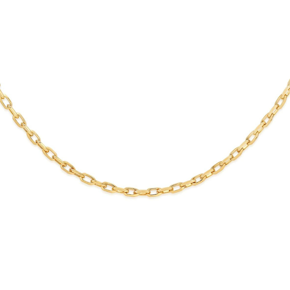 Oval Belcher Chain 70 guage Gold 61cm