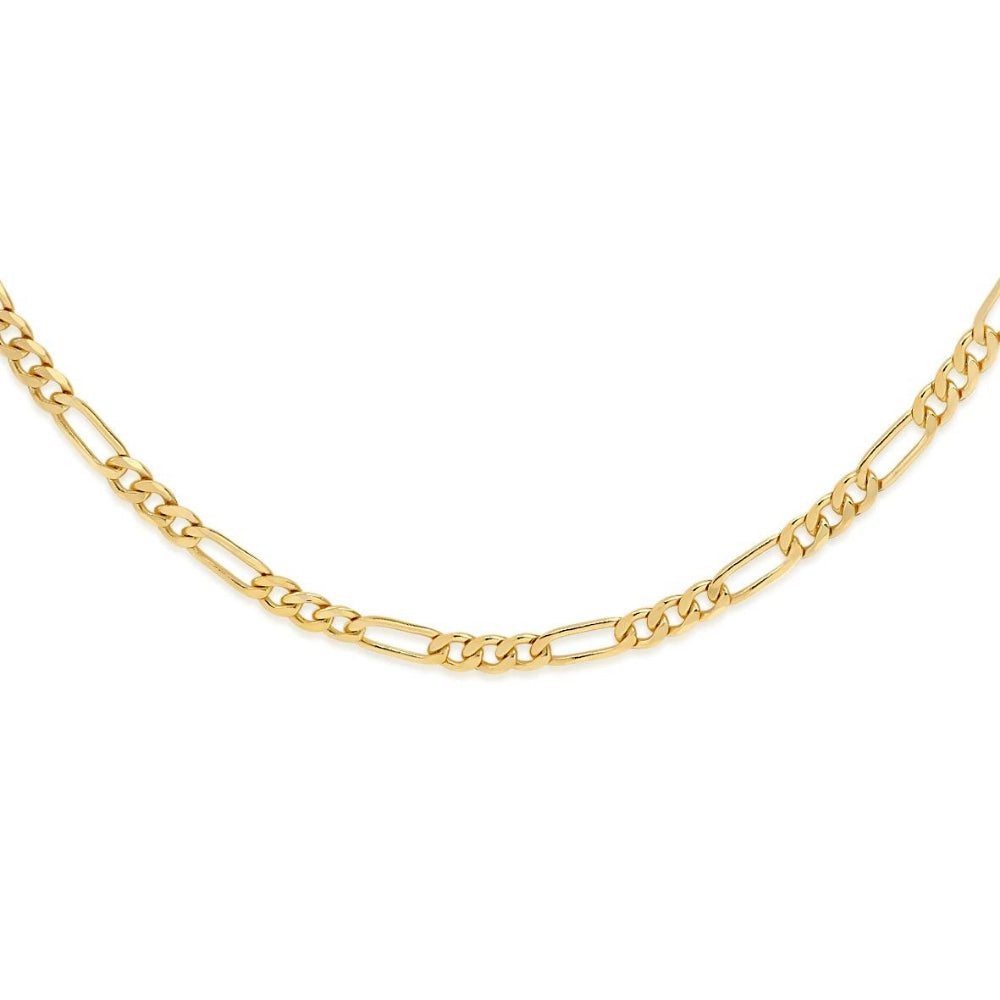 Curb Chain 1:3 Figaro 60 guage Gold 46cm
