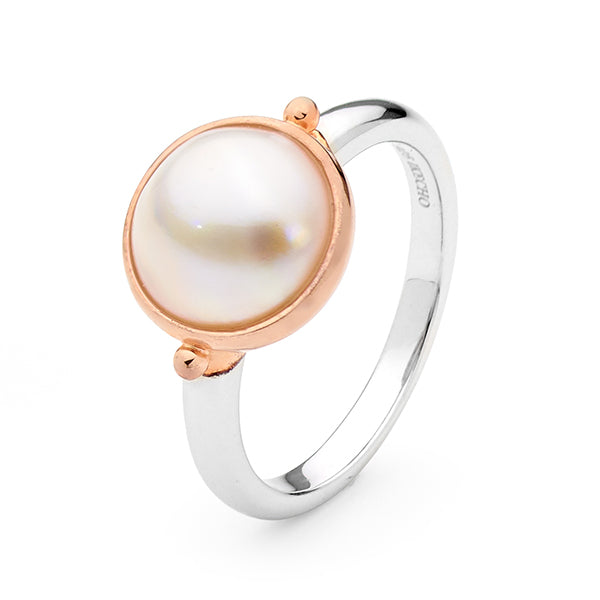 Mabe Pearl Ring Sterling Silver
