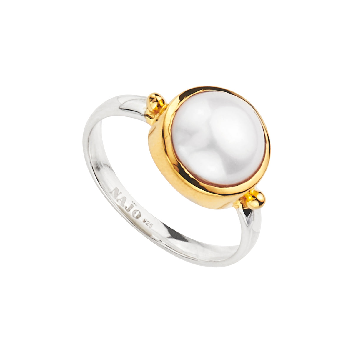 Garland Two-Tone Pearl Ring R6744M