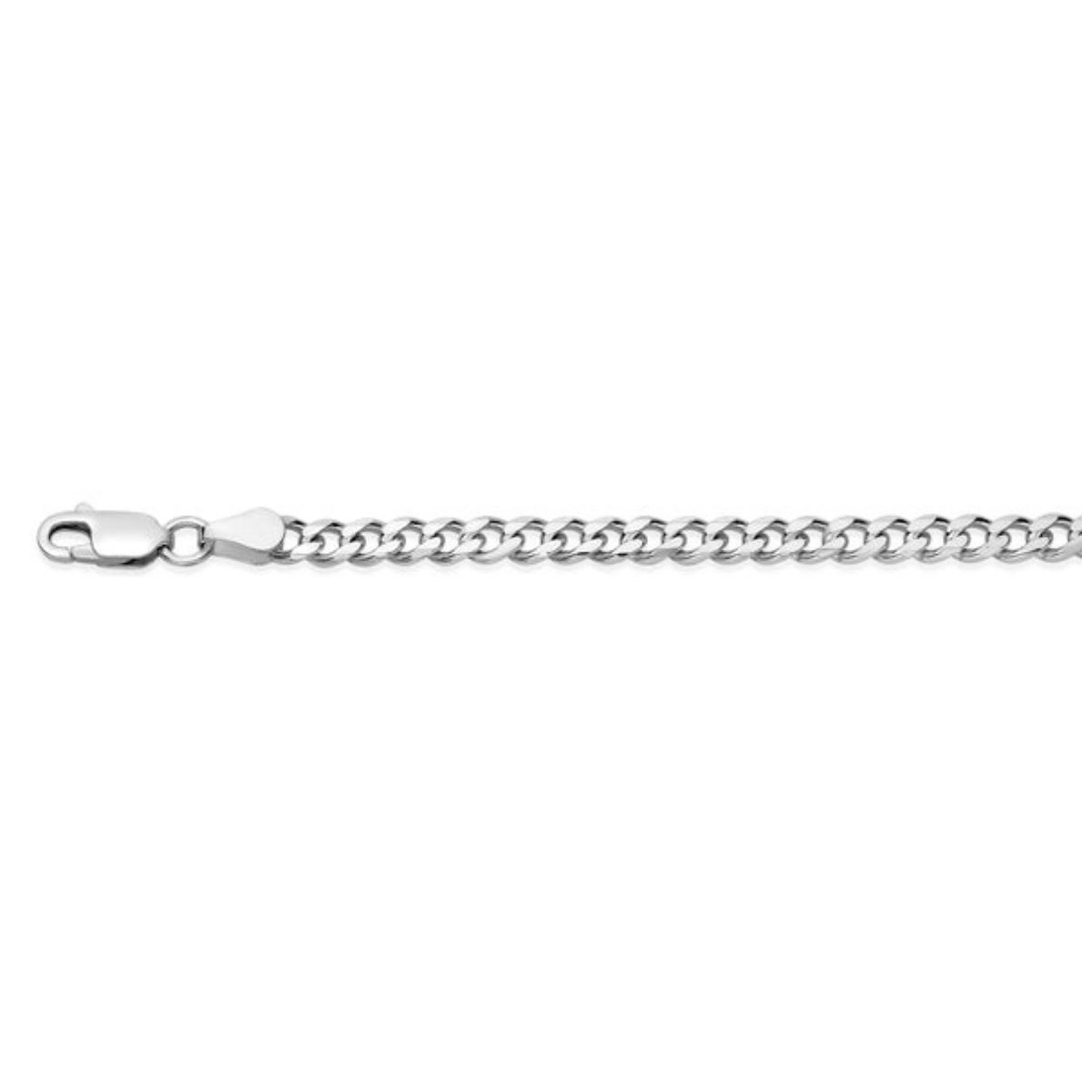 Silver Curb Link 21cm Bracelet