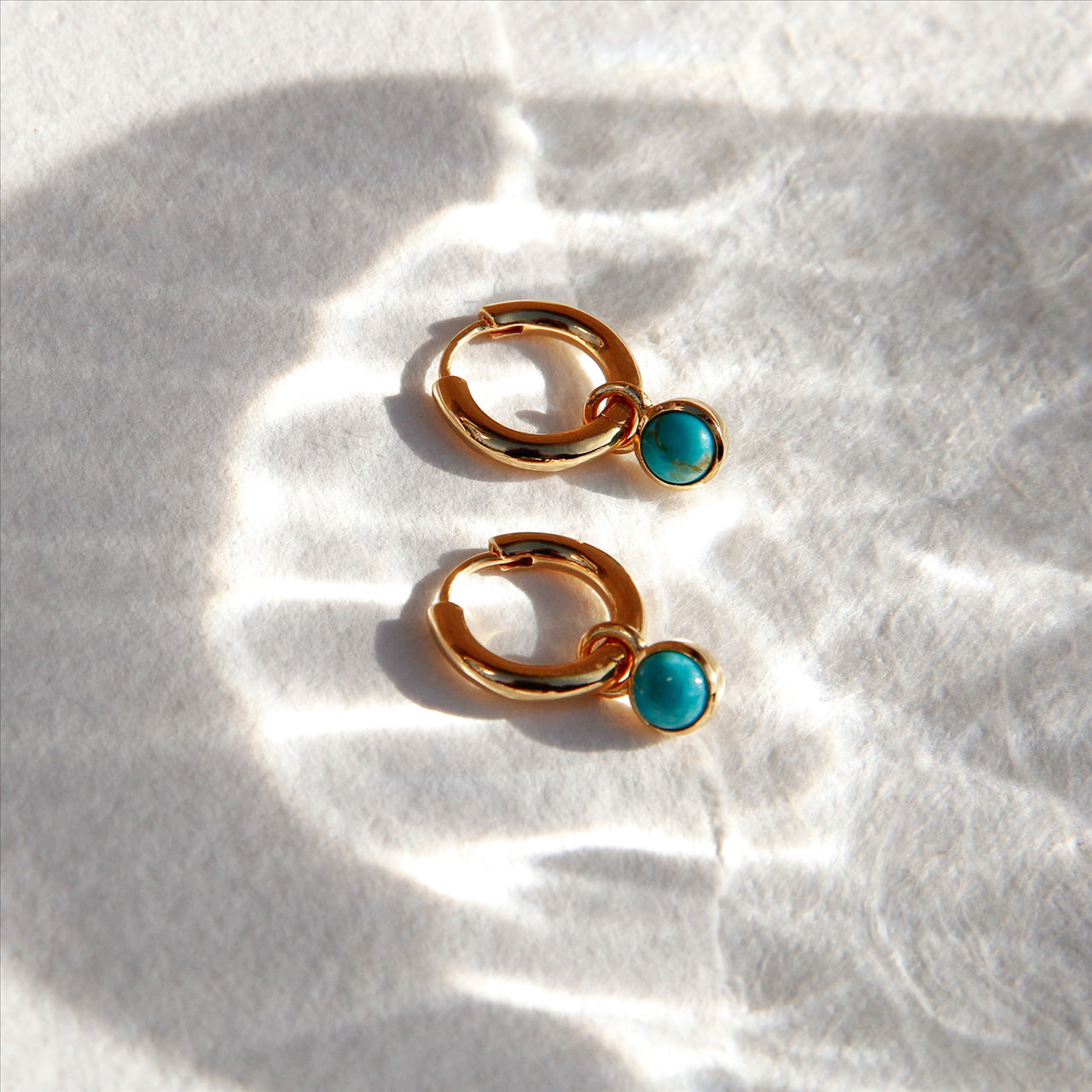 Heavenly Turquoise Gold Earring E6541