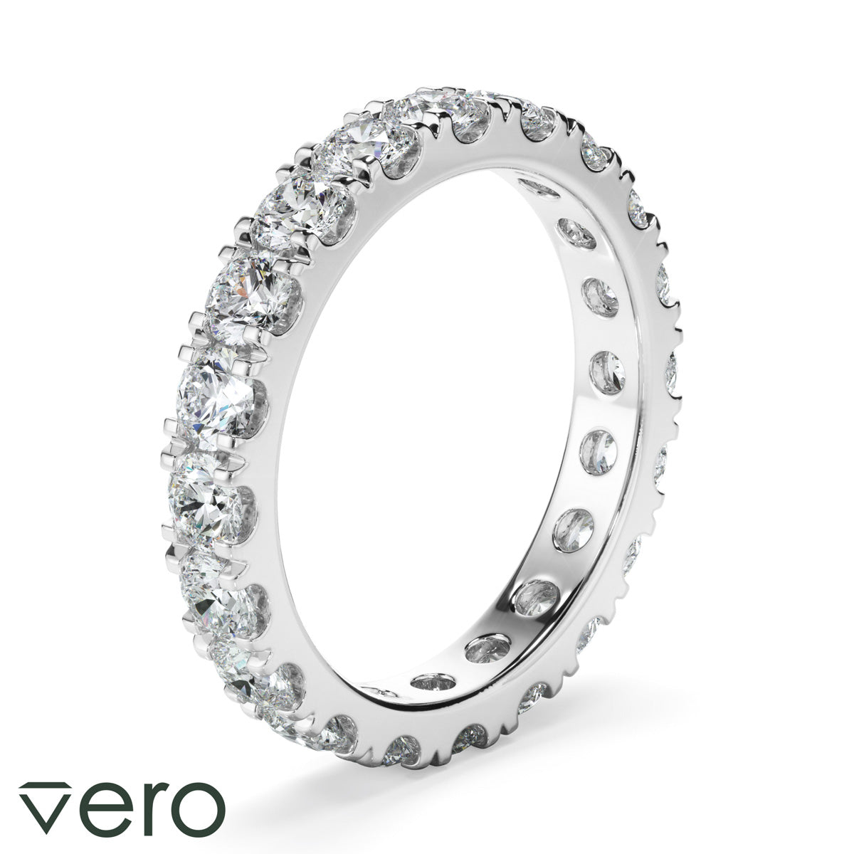 1.9ct Round Brilliant Cut Lab Grown Diamond Anniversary Ring